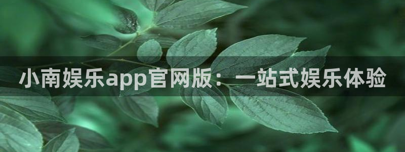 焦点娱乐注册入口与教程：小南娱乐app官网版：一站式娱乐体验